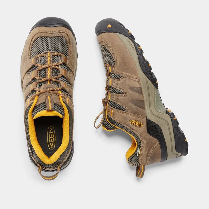 Zapatos Trekking Keen Gypsum II Waterproof Para Hombre Marrom/Amarillos - Zapatos Keen Mexico (26390